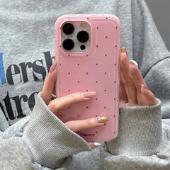 Polka Dot Soft Silicone Cover For iPhone