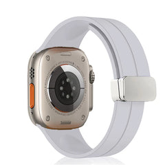 Unisex Magnetic Buckle Silicone Sport Band for Apple Watch