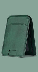 PU Leather Magnetic Card Holder With Stand | Credit Card Pocket | Magsafe Card Holder