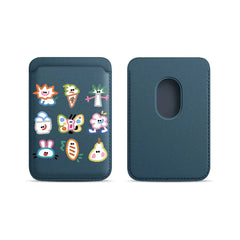 Simple Cute Graffiti Pattern Magnetic Card Holder
