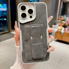 Business Leather Texture with Card Holder Slot and Stand Phone Case For iPhone