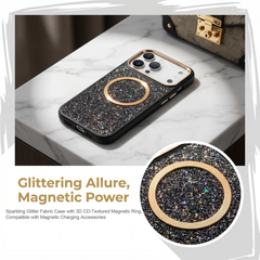 Sparkling Diamond Case For iPhone | MagSafe Alloy lens Phone Cover