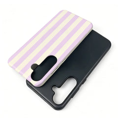 MagSafe Pink Striped Case For Samsung Galaxy with Phone Ring Holder
