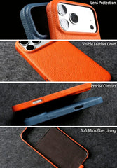 Crossbody Lanyard Genuine Leather Phone Case for iPhone
