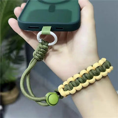 Universal Woven Phone Wrist Strap | Heavy-Duty Paracord Hand Lanyard with Secure Case Insert Tab