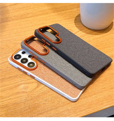 Fabric Magnetic Phone Case For Samsung