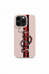 Coiled Snake Striped Phone Case for iPhone