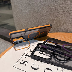 Flip Metal Lens Holder Case for Samsung Galaxy
