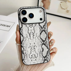 Leopard Snakeskin Crocodile Leather Cover For iPhone | Animal Print & Textured Phone Case