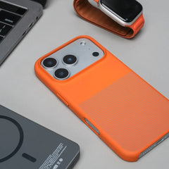 Bare-feel Sandstone Anti-Slip Magnetic Phone Case For iPhone