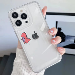 Cute Dinosaur Couple Phone Case For iPhone | Shockproof | Non-Slip Cover
