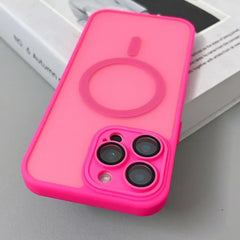 Magnetic Matte Translucent Armor Shockproof Case For iPhone | MagSafe Phone Cover