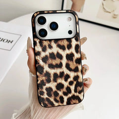 Leopard Snakeskin Crocodile Leather Cover For iPhone | Animal Print & Textured Phone Case