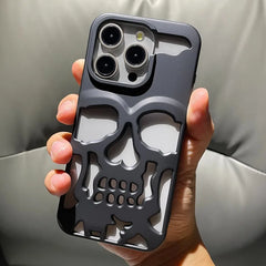 Cool Skull Ghostface Hollow Cooling Case for iPhone | Plating Finish Breathable Back Cover