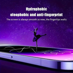 (Pack of 2) Dust-Free Auto-Alignment Tempered Glass Screen Protector for iPhone | Easy Installation Kit | Oleophobic Coating Protector