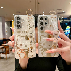 Trendy Girlish Glossy Sanrio Hello Kitty Case For Samsung