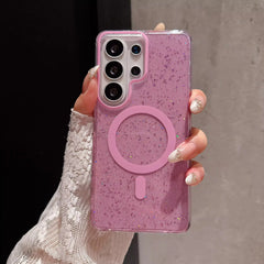 Transparent  Glitter Magnetic Phone Case For Samsung Galaxy | Shockproof Bumper Cover