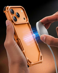 Matte Aluminum Metal Bumper Case For iPhone | Bare Naked Phone Feel MagSafe Slim Phone Cover