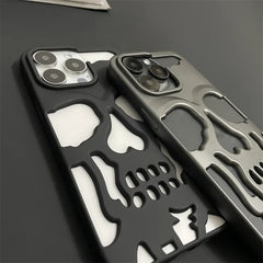 Cool Skull Ghostface Hollow Cooling Case for iPhone | Plating Finish Breathable Back Cover