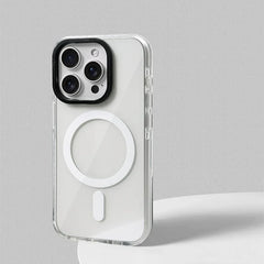 Soft Silicone Neon Clear MagSafe Phone Case For iPhone