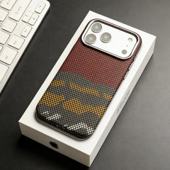 Carbon Fiber Pattern Magnetic Case For iPhone