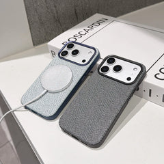 MagSafe Silky textured leather Phone Case For iPhone