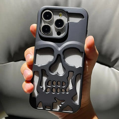 Cool Skull Ghostface Hollow Cooling Case for iPhone | Plating Finish Breathable Back Cover