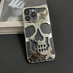 Cool Skull Ghostface Hollow Cooling Case for iPhone | Plating Finish Breathable Back Cover