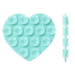 Heart-Shaped Silicone Suction Pad