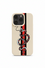 Coiled Snake Striped Phone Case for iPhone