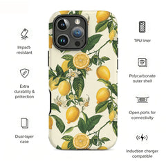 Lemon Blossom Phone Case For iPhone