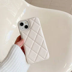 Quilted Leather iPhone Case | Crossbody Lanyard Chain | Wallet Card Holder Phone Cover