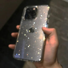 Sparkly Glitter Case for iPhone | Slim Clear Transparent Soft TPU Shockproof Bling Phone Cover