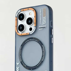 Matte Magnetic Phone Case with Metal Lens For iPhone