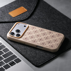 Embossed Pattern Leather Case for iPhone