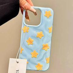 Meteorite Lattice Star Phone Case For iPhone with Bracelet