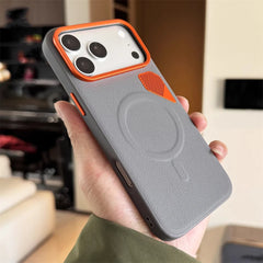 Business Magnetic PU Leather Bumper Case For iPhone | MagSafe Shockproof Cover