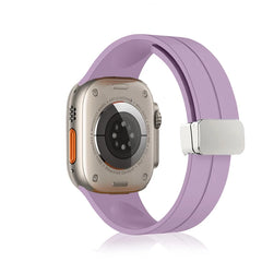Unisex Magnetic Buckle Silicone Sport Band for Apple Watch