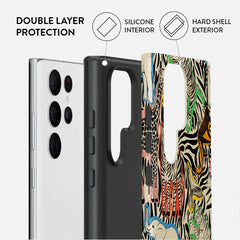 Safari Pattern Samsung Case with Hard Acrylic Back Cover