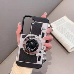 Samsung Galaxy Emily in Paris 3D Retro Camera Phone Case with Lanyard