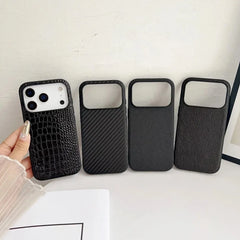 Leopard Snakeskin Crocodile Leather Cover For iPhone | Animal Print & Textured Phone Case