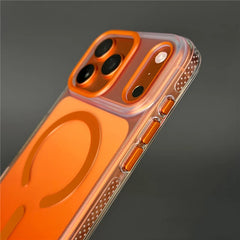 MagSafe Matte Semi Transparent Gradient Color Phone Case for iPhone