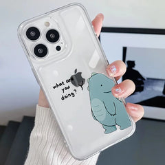 Cute Dinosaur Couple Phone Case For iPhone | Shockproof | Non-Slip Cover