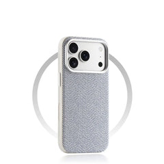 Linen Fiber Texture MagSafe Phone Case for iPhone