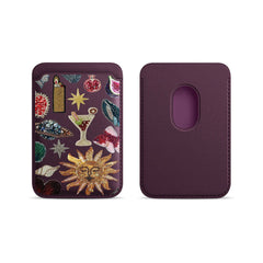 Artistic Leather Card Wallet for Phone | MagSafe Card Holder