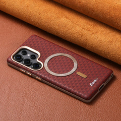 Faux Leather Magnetic Phone Case For Samsung Galaxy