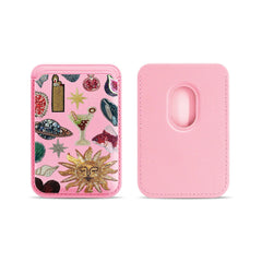 Artistic Leather Card Wallet for Phone | MagSafe Card Holder