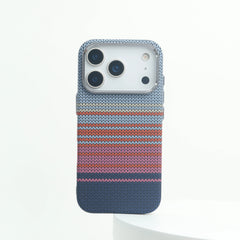 Carbon Fiber Woven Case for iPhone | Magnetic MagSafe Cover with Alloy Lens Protector