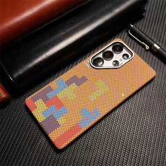 Slim Carbon Fiber Texture Magnetic Case for Samsung