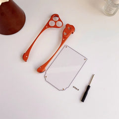 Metal Aluminum Alloy Frame Phone Case For iPhone  | Acrylic Transparent Phone Cover